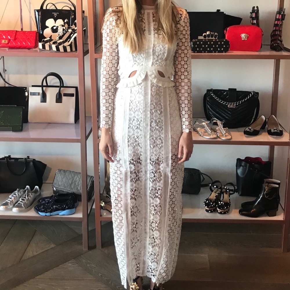 NWT Self Portrait “Payne Cutout Maxi Dress” SZ 2